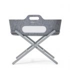 Snuz SnuzBaskit Dark Grey Moses Basket & Dove Grey Standaard 