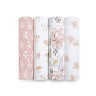 Aden + Anais classic swaddle Organic 4 pack Earthly