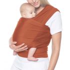 Ergobaby rekbare baby draagdoek Aura Copper