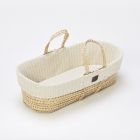 The Little Green Sheep Organic Knit Moses Basket Linen