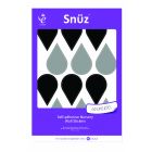 snuz muurstickers black grey raindrops 48 stuks