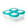 Oxo Vierdelige set diepvriesdoosjes (4x120 ml) Teal