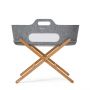 Snuz SnuzBaskit Dark Grey Moses Basket & Natural Standaard 