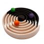 Grimm's Regenboog 12-delig, Zwart-Wit houten speelgoed  - 93050