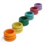 Grapat Houten Speelgoed 18 x Ringen ( 6 extra kleuren)
