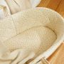 The Little Green Sheep Hoeslaken Moses Basket - Linen Rice