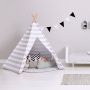 Snuz Kids Teepee Play Tent - Grey Stripe