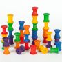 Grapat Speelgoed  Houten spoelen gekleurd 36 stuks