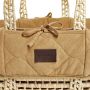 The Little Green Sheep Quilted Moses Basket Honey