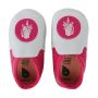 Bobux babyslofjes silver & fuchsia unicorn loafer 
