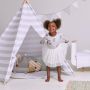 Snuz Kids Teepee Play Tent - Grey Stripe