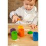 Grapat Houten kleur Bakjes met Deksel