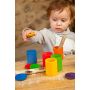 Grapat Houten kleur Bakjes met Deksel