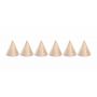 Grapat 6 Naturel Houten Kegels