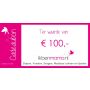 Digitale Cadeaubon €100,-