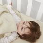The Little Green sheep Organic Knit Baby Blanket Linen -75x75 cm