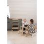 Ette Tete Leertoren Step'n Sit - Inklapbaar tot tafel en stoel - Naturel - Met extra support