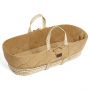 The Little Green Sheep Quilted Moses Basket Honey