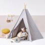 The Little Green Sheep Teepee Play Tent Grey