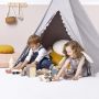 The Little Green Sheep Teepee Play Tent Grey