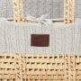 The Little Green sheep Organic Knit Moses Basket Set Dove