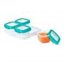 Oxo Vierdelige set diepvriesdoosjes (4x120 ml) Teal