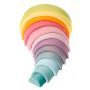 Grimm's Regenboog 12-delig, Pastel kleuren houten speelgoed  - 10673