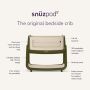 Snuzpod 5 - Co sleeper - Olive