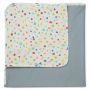 SuperLove Merino Organic Cotton Baby Deken - Rainbow Drops  -  90x90 cm