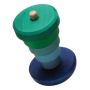 Grimm's Wobbly Stacking Tower, blue-green houten speelgoed  - 11012