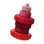 Grimm's Wobbly Stacking Tower, pink houten speelgoed  - 11011