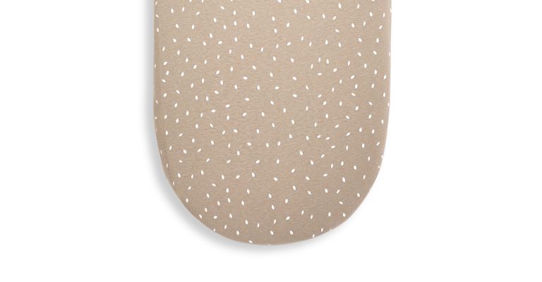 The Little Green Sheep Hoeslaken Moses Basket - Truffle Rice