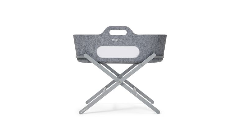 Snuz SnuzBaskit Dark Grey Moses Basket & Dove Grey Standaard 