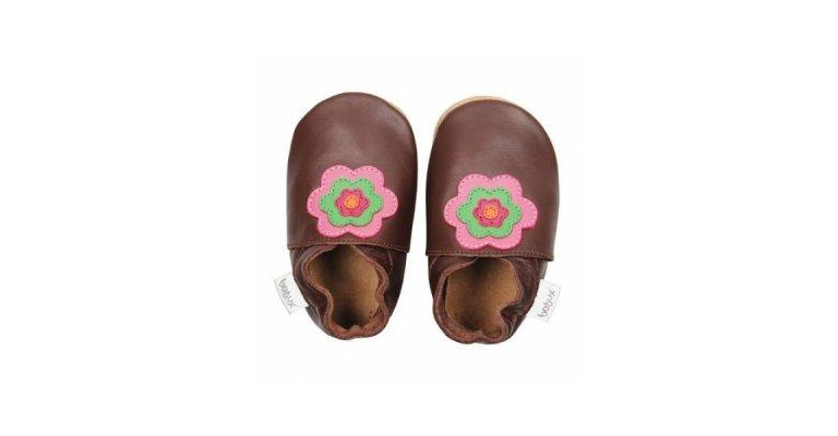 Bobux babyslofjes chocolate flower power