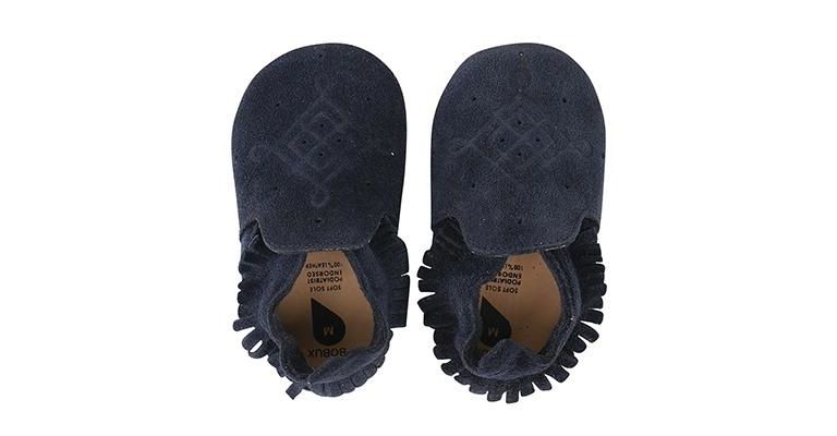 Bobux babyslofjes suede moccasin navy 