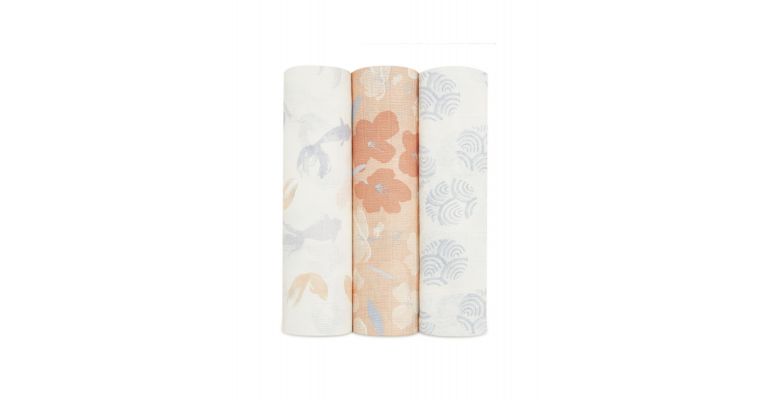 Aden + Anais classic swaddle 3 pack Koi pond