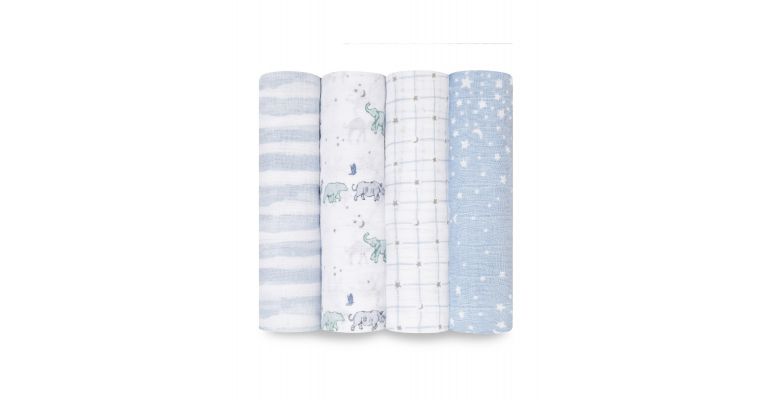 Aden + Anais classic swaddle Organic 4 pack Rising Star