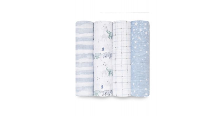 Aden Anais classic swaddle Organic 4 pack Rising Star