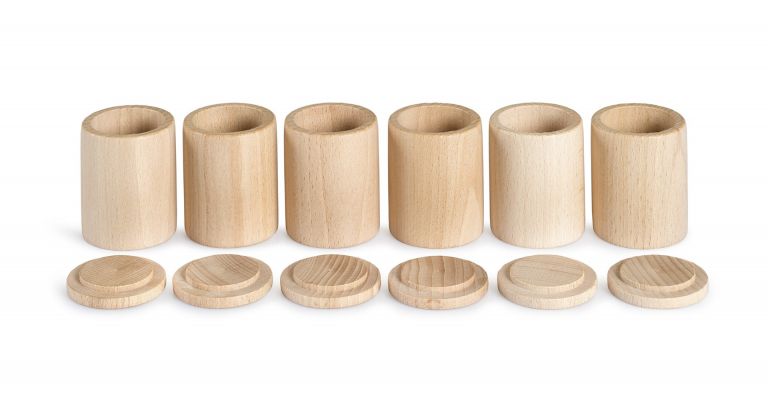 Grapat Houten Bakjes met Deksel