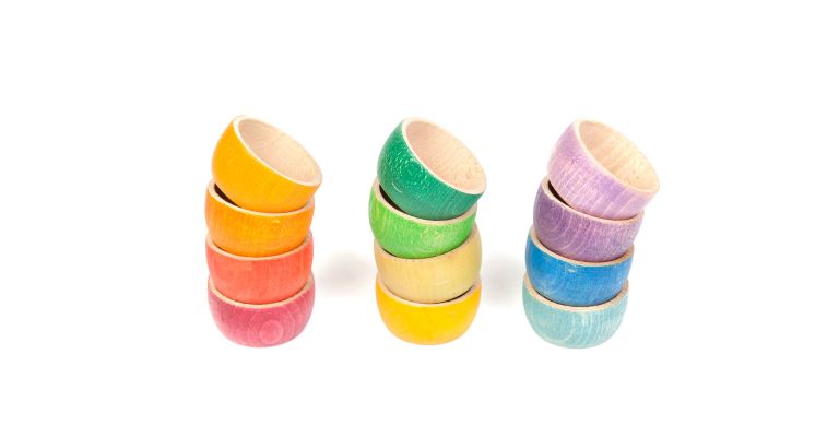 Grapat 12 Regenboog Bakjes