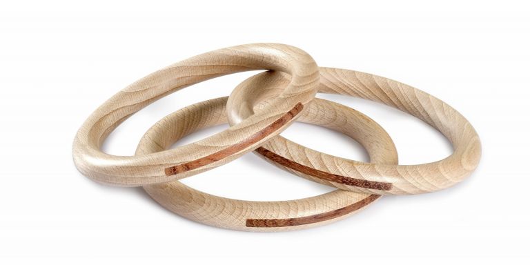 Grapat 3 Grote Houten Ringen Naturel