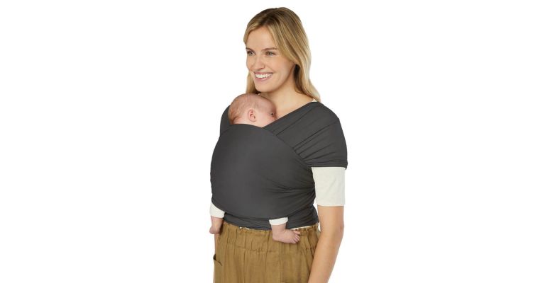 Ergobaby  Aura Draagdoek Duurzaam Knit Soft Black