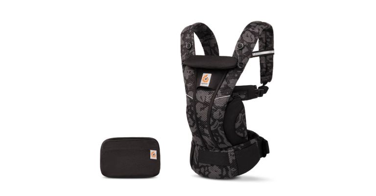 Ergobaby draagzak Omni Breeze Onyx Blooms