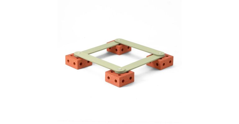 Modu - Activity Toy - Balance Track Burnt Orange / Dusty Green