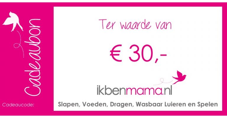 Digitale Cadeaubon €30,-