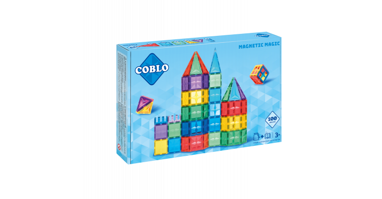 Coblo Magnetisch bouwstenen Set Classic 100 stuks 