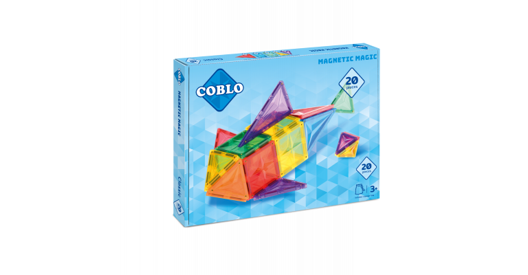 Coblo Magnetisch bouwstenen set Classic 20 stuks 