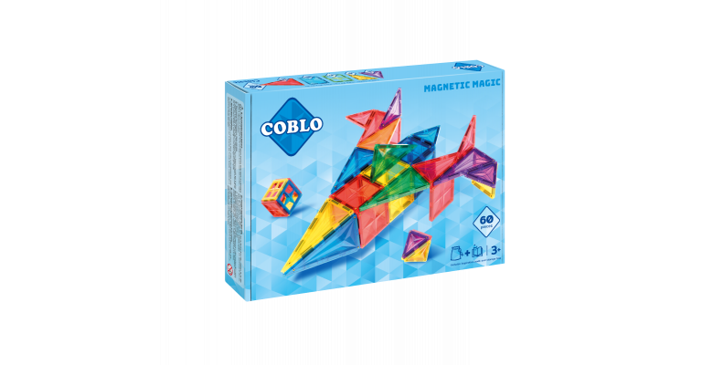 Coblo Magnetisch bouwstenen Set Classic 60 stuks 