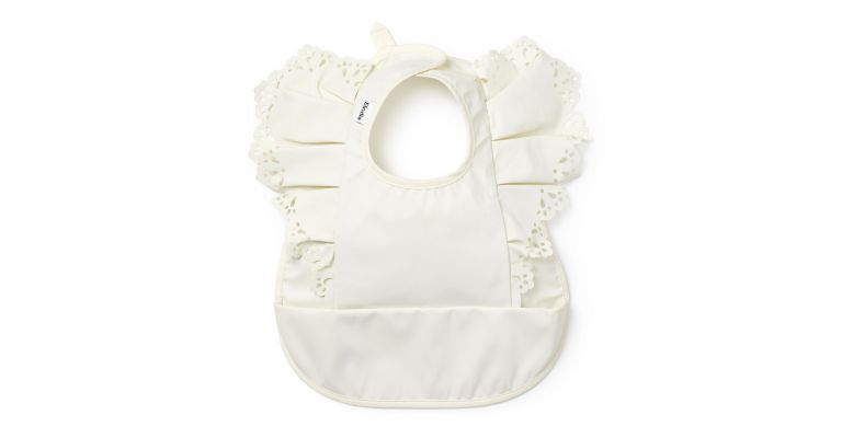 Elodie Slabbetje met opvangbakje Vanilla White