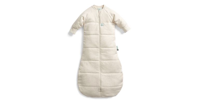 Ergopouch Organic Cotton Jersey Slaapzak Oatmeal 3.5 tog met mouwen